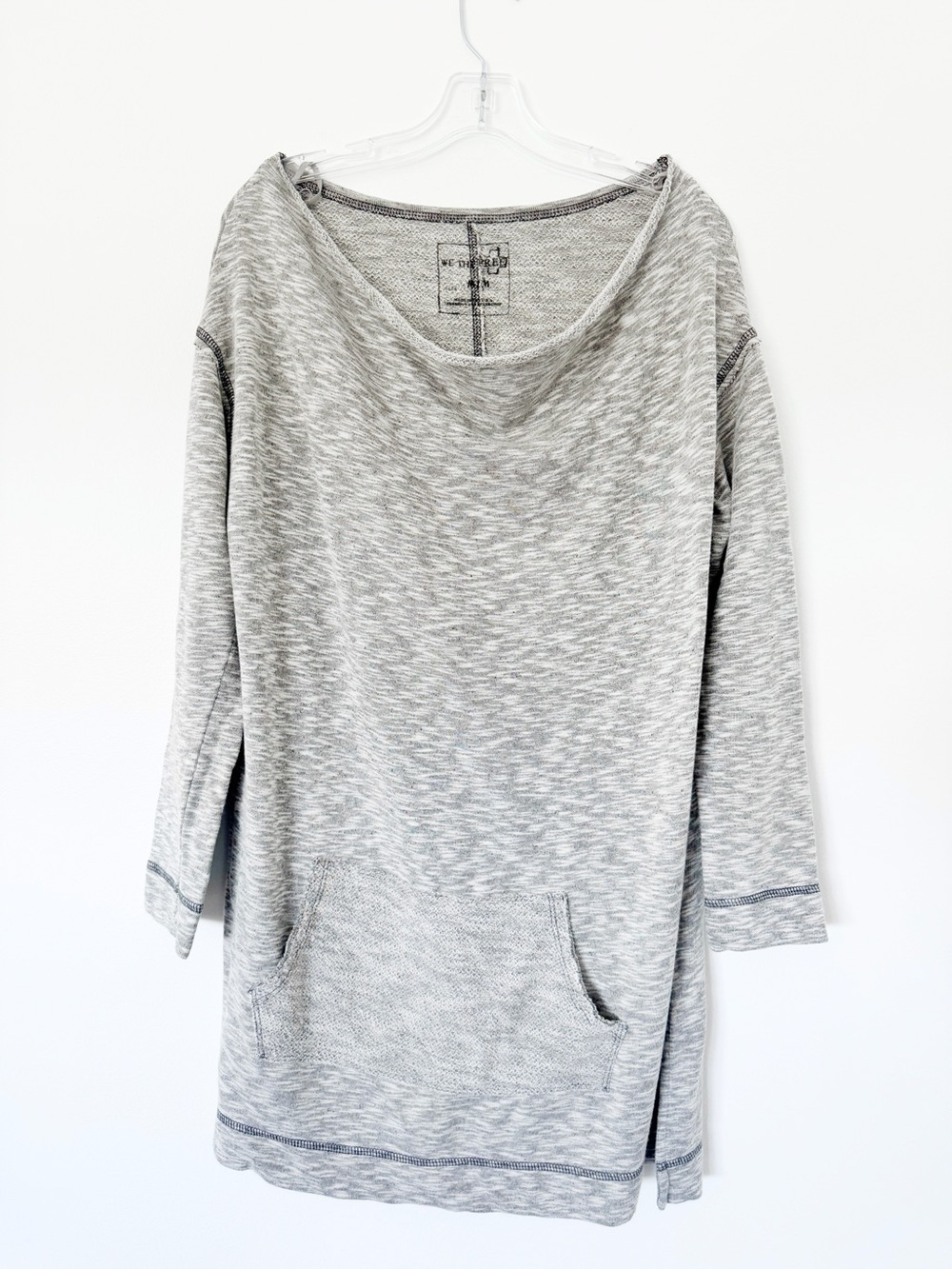 Free People Gray Tunic Top Size Medium